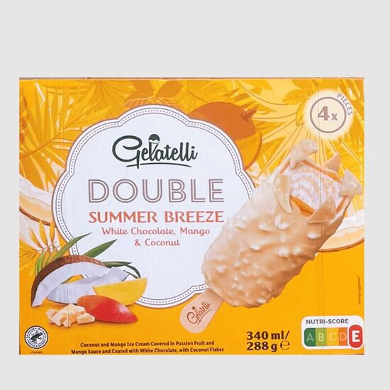 Valge šokolaad, mango ja kookos 4x90ml